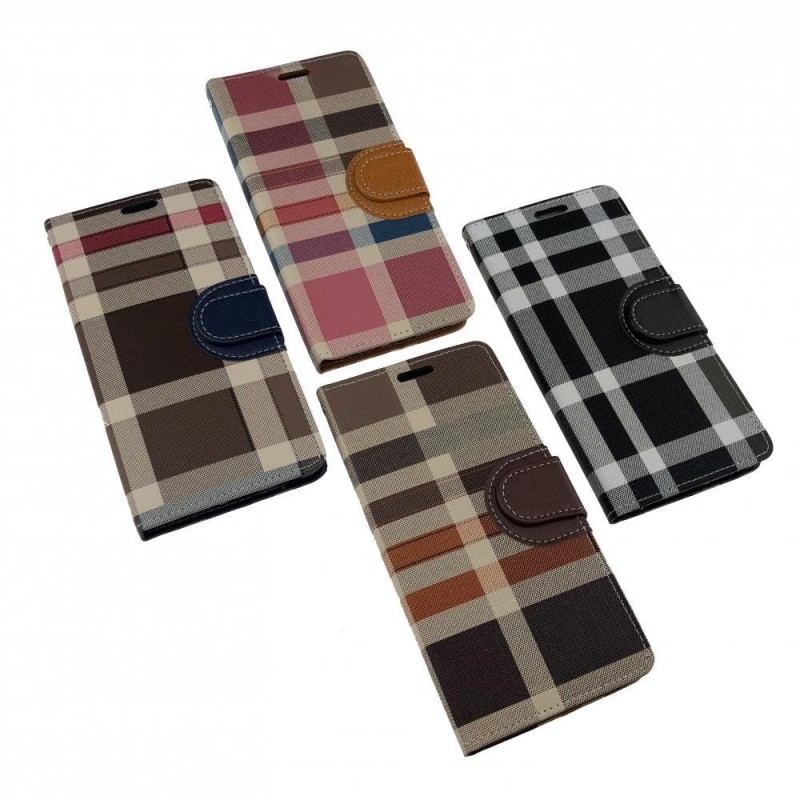 Plaid Leather Case -...